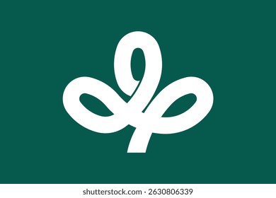 La bandera de la prefectura de Miyagi, Japón, diseño de Vector