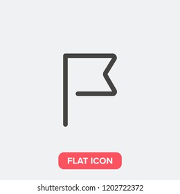 Flag modern simple flat vector illustration for web site or mobile app