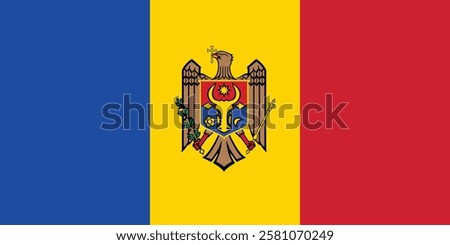 Flag of Moldova logo vector