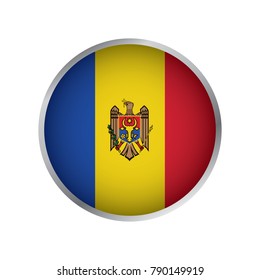 Flag of Moldova, Round icon