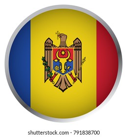 Flag of Moldova (Round icon)
