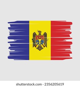 Flagge der Republik Moldau, Vektorgrafik