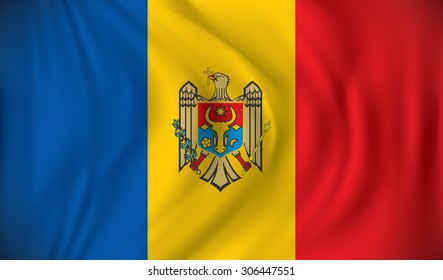 Flag of Moldova - vector illustration
