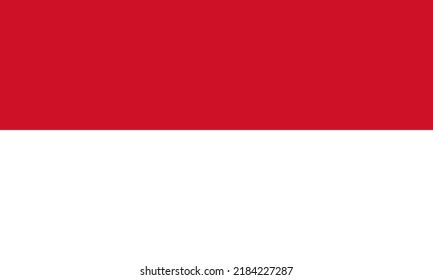 flag of monaco. illustration vector of  monaco flag. official colors and proportion correctly. EPS10
