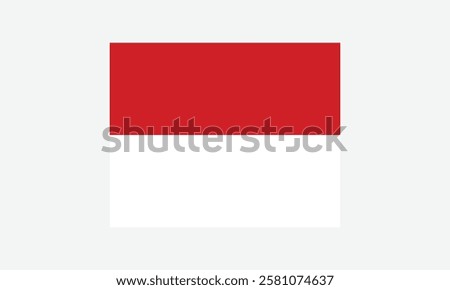 Flag of Monaco logo vector