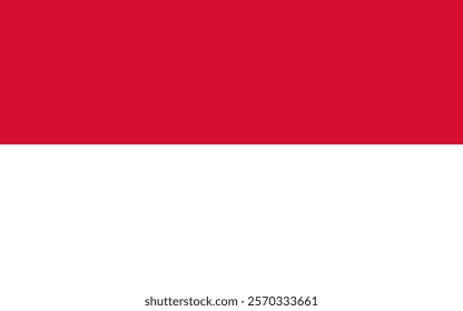 Flag of Monaco. Red and white symbol of national pride and cultural heritage. Close-up. Design for printing, souvenirs, gifts, important events and holidays, web design.