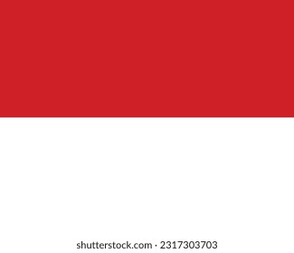 Flag of Monaco - Vector illustration.