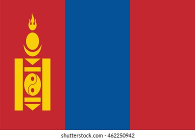 Flag of Mongolia.