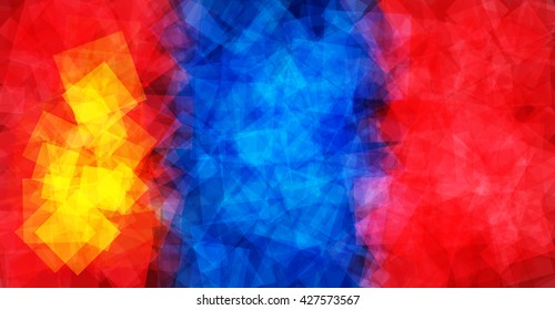 Flag of Mongolia in Vector Square Design