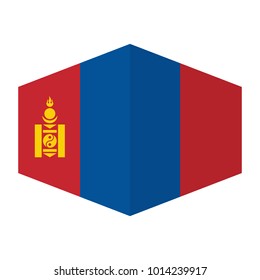 flag of Mongolia,vector illustration of Mongolia flag, official colors and proportion correctly. National Flag of Mongolia, A Flag Illustration within a Sign of the country of Mongolia.