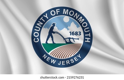 Flag Monmouth County New Jersey Usa Stock Vector (Royalty Free ...