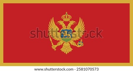 Flag of Montenegro logo veector