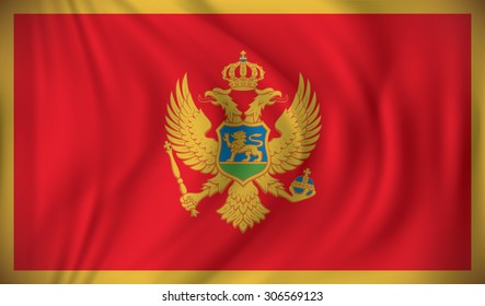 Flagge Montenegros - Vektorgrafik
