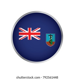 Flag of Montserrat (Round icon)
