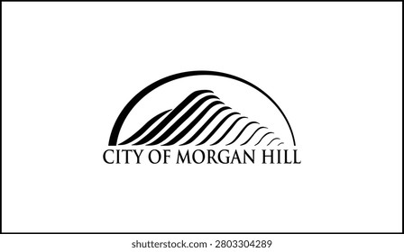 Flag of Morgan Hill California vector file