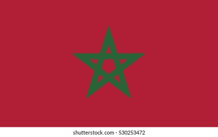 Flag of Morocco illustration