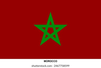 Flag of MOROCCO, MOROCCO national flag