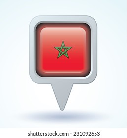 Flag of Morocco, vector illustration