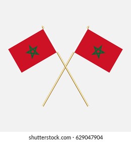 Flag of Morocco. Vector illustration.