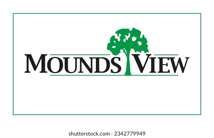 Flag of Mounds View, Minnesota, USA. 