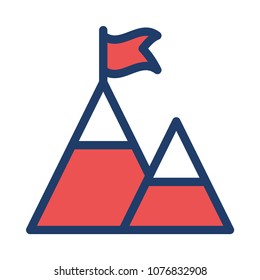 flag mountain success 