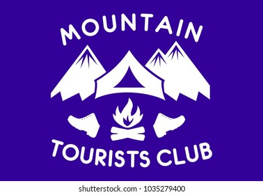 Flag of the mountain tourists club