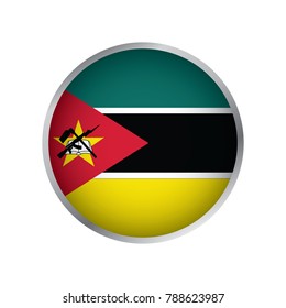 Flag of Mozambique (Round icon)