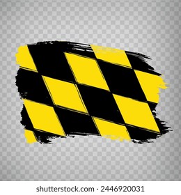 Flag of Munich brush strokes. Flag Munich is the city of Germany on transparent background for your web site design, app, UI.  EPS10.