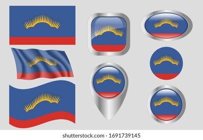 The Flag of Murmansk, Russia