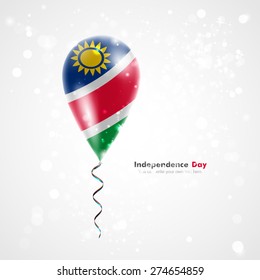 Flag of Namibia independence day balloon.