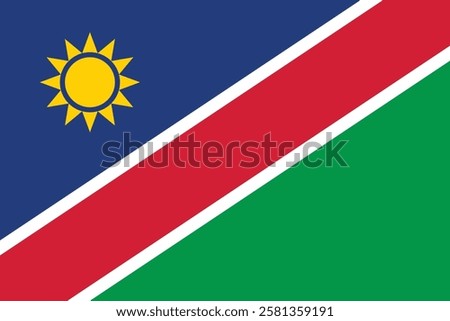 Flag of Namibia logo vector