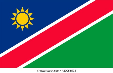 Flag of Namibia vector image