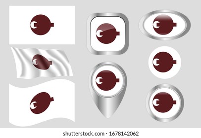 the Flag of Nara, Japan