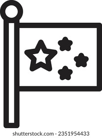 Flag Nation Country Outline Icon