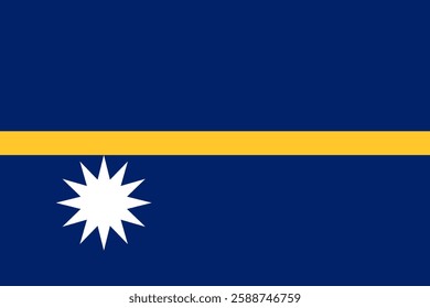 Flag of Nauru, 3:2 Format, Nauru Flag	