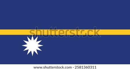 Flag of Nauru logo vector