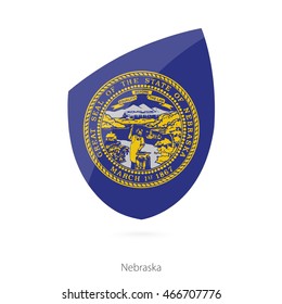Flag of Nebraska. Vector Illustration.