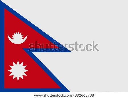 A flag of Nepal