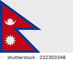 Flag of Nepal vector illustration