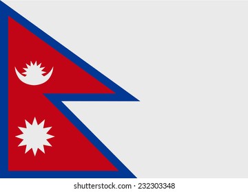 Flag of Nepal vector illustration
