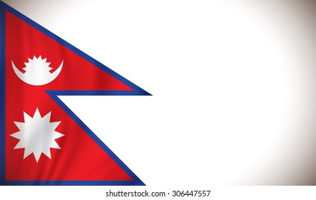 Flag of Nepal - vector illustration
