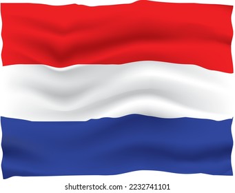 The Flag Netherland Illustration Art