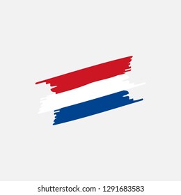Flag Netherlands brush
