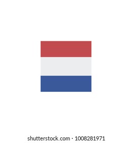 flag of netherlands icon. sign design
