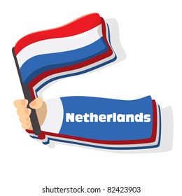 Flag of netherlands icon, vector flags of europe series.