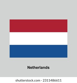 flag of Netherlands isolated vector illustration