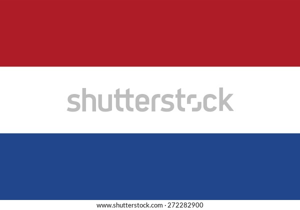 Flag Netherlands Official State Dutch Symbol Stock Vector Royalty