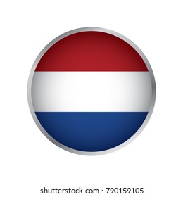 Flag of Netherlands, Round icon