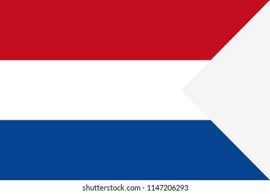 Flag of Netherlands. Symbol of Independence Day, souvenir soccer game banner, language button , icon.