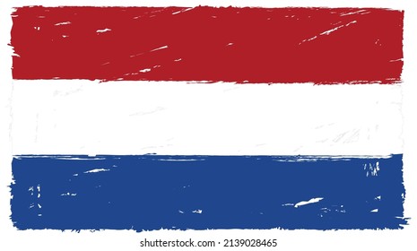 flag of the netherlands tricolor red, white, blue